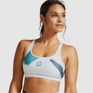 NWT Peloton x WITH Modern Composition Strappy Bra Size L